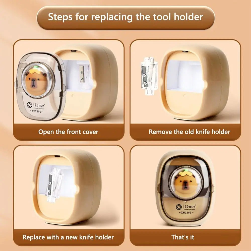 Sacapuntas Capybara electrónico